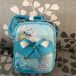 Disney Stitch Mini Crossbody Bag WondaPop NWT Blue Pineapple